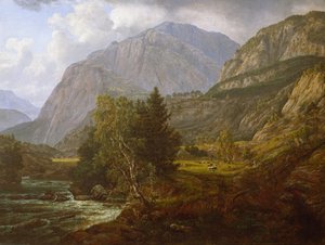 フォルトゥンダレンの眺め 作： Johan Christian Dahl